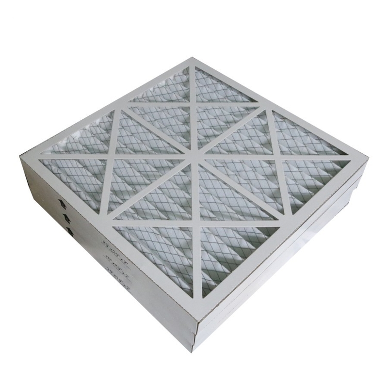 HVAC / 환기를 위한 종합적 섬유 G4 프리 주름형 패널 필터