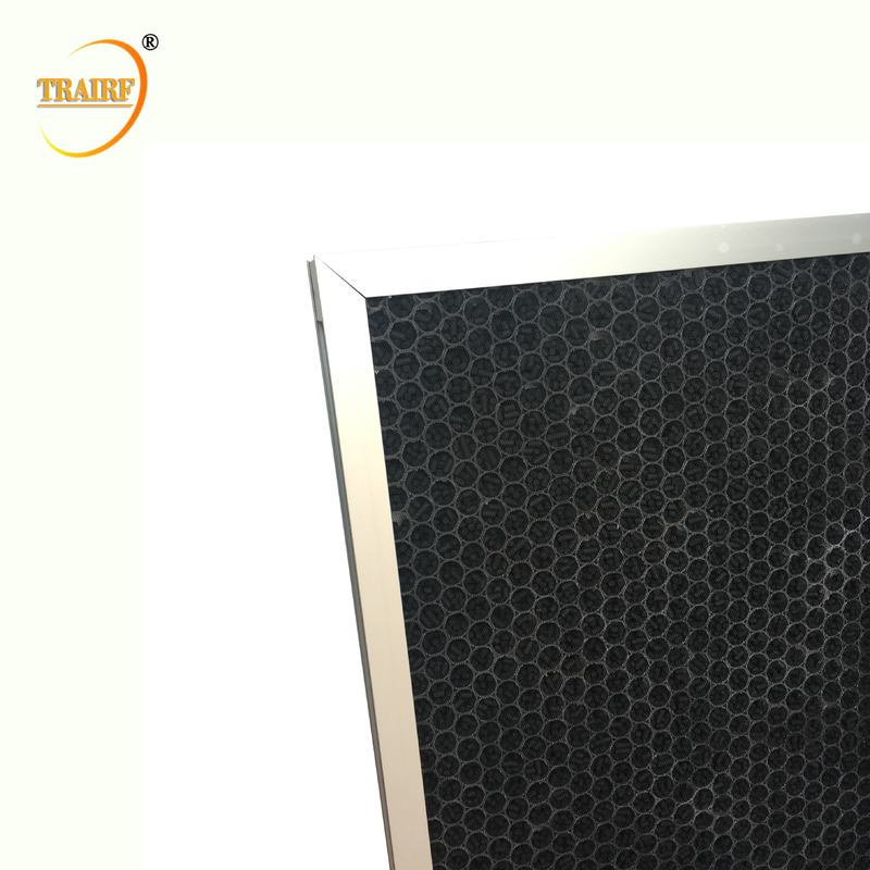 벌집형 5 um 작은 활성 탄소 Hvac 필터 250*200*10mm