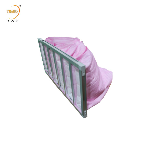 에어컨 또는 HVAC 필터용 중소 효율 주머니 필터