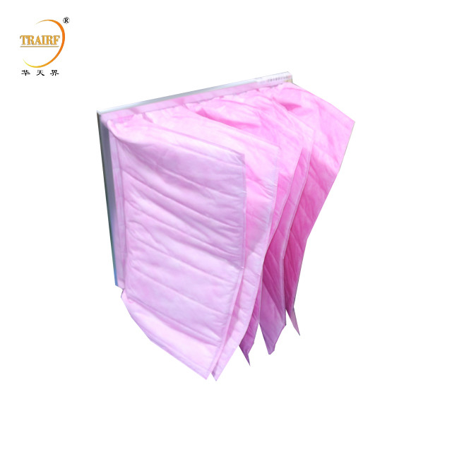 산업용 공기 필터 Ahu Bag Filter HVAC 시스템용 주머니 공기 필터